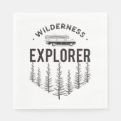 Wilderness Explorer Stationwagen Kano Bomen Servet (Voorkant)