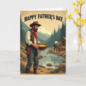 Wilderness Fathers Day Afbeeldingskaart Kaart (Gele Bloem)