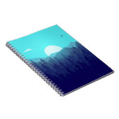 Wilderness Forest Sunrise  Illustratie Notitieboek (Rechterzijde)
