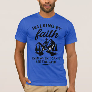 Wilderness geloof – Psalm 121:1 Wandelaar ontwerp T-shirt