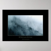 Wilderness & Hidden Wolves Wildlife Art Poster (Voorkant)