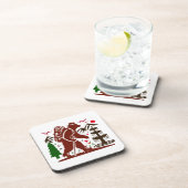 Wilderness Hiking Beer Explorer Art Print Bier Onderzetter (Rechterzijde)