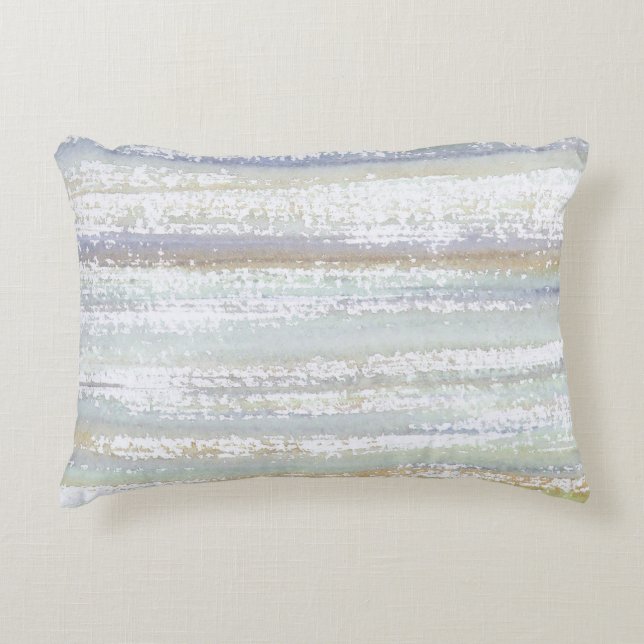 Wilderness Hues Waterverf Droge penseel Accent Kussen (Voorkant)