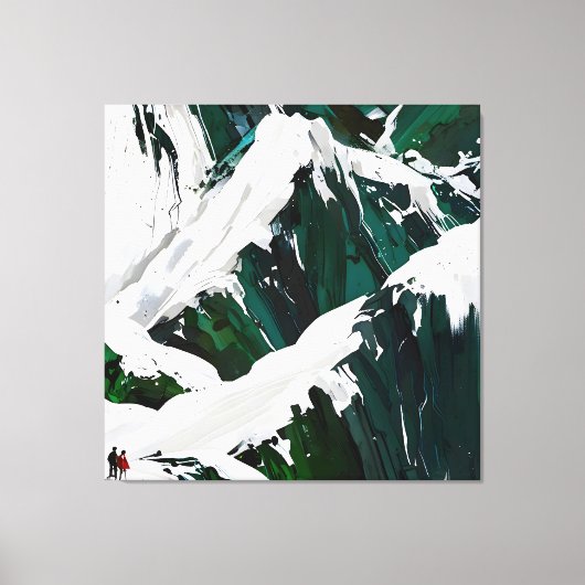 Wilderness in beweging canvas afdruk (Voorkant)