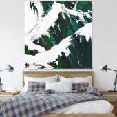 Wilderness in beweging canvas afdruk (Insitu (Slaapkamer))