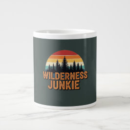 Wilderness junkie retro design grote koffiekop