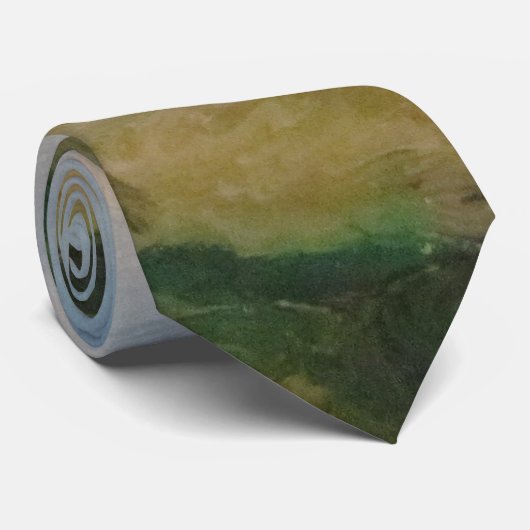 Wilderness Landscape Stropdas (Opgerold)