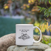Wilderness Line Art  Minimal Mountain Mug Koffiemok