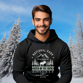 Wilderness Moose – Gates of the Arctic Alaska Hoodie