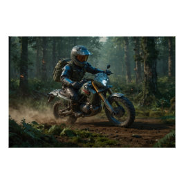 Wilderness Motocross - Dirtbike Racer II Perfect Poster
