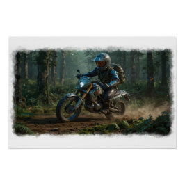 Wilderness Motocross - Dirtbike Racers   Perfect Poster