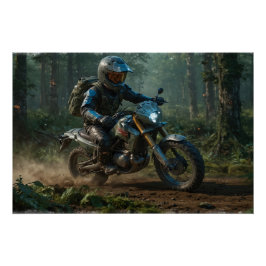 Wilderness Motorcross - Dirtbike Racer Perfect Poster