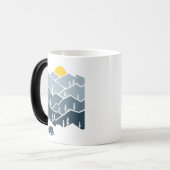 Wilderness Mountain Forest Tent Camper Magische Mok (Voorkant links)