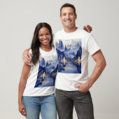 Wilderness Mountain Uitzicht Foto T-shirt (Unisex)