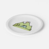 Wilderness Mountains Forest Camping Papieren Bordje (Gekanteld)