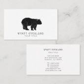 Wilderness Naturalist Wandelgids Visitekaartje (Voorkant / Achterkant)