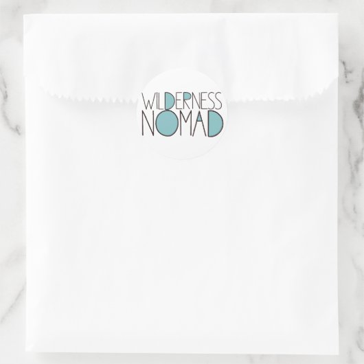 Wilderness Nomad Ronde Sticker (Tas)