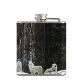 Wilderness Polar Wolf Heupfles (Achterkant)