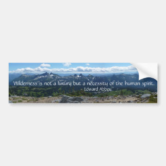 Wilderness Quote (Tatoosh Range) Bumpersticker