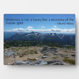 Wilderness Quote (Tatoosh Range) Fotoplaat