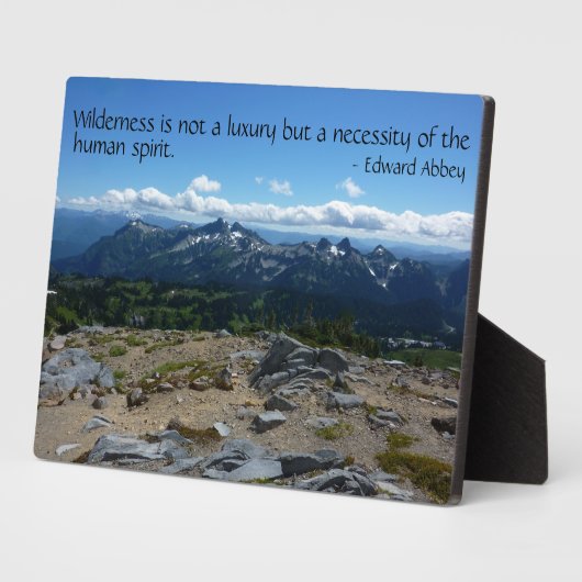 Wilderness Quote (Tatoosh Range) Fotoplaat (Zijkant)