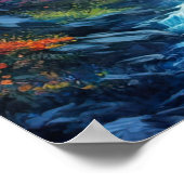 Wilderness Retreat met Cascading Stream Poster (Hoek)