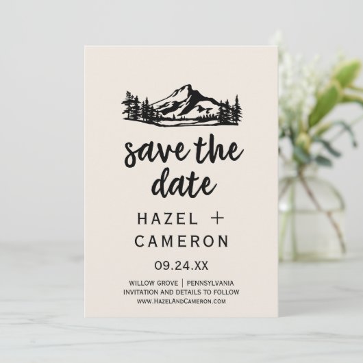  Wilderness Sparen de Kaart van de Datum (Staand voorkant)