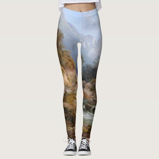 Wilderness Stream Forest All Over Print Leggings (Voorkant)
