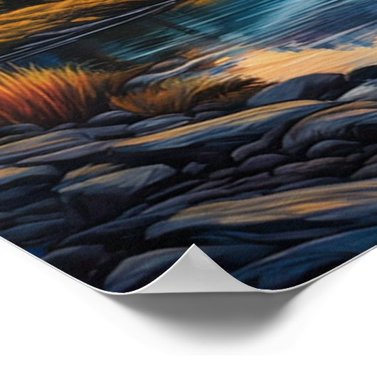 Wilderness Symfonie, ongetemde Natuur Poster (Hoek)