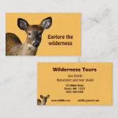 Wilderness Tours Visitekaartje (Voorkant / Achterkant)
