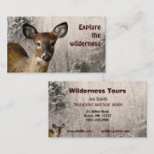 Wilderness Tours Visitekaartje (Voorkant / Achterkant)