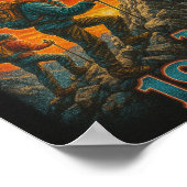 Wilderness Trekking Expeditie 1995 stijl Poster (Hoek)