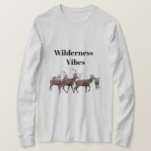 Wilderness Vibes Top Met Lange Mouwen (Design voorkant)