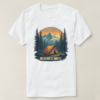 Wilderness wacht op T-shirt | Omarm het avontuur