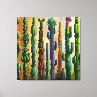 Wilderness Wandkunst Cactus Canvas Afdruk
