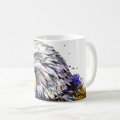 Wilderness Waterverf Forest Moon Eagle Koffiemok (Voorkant rechts)