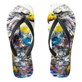 Wilderness Waterverf Forest Moon Eagle Teenslippers (Voetbed)