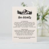  Wilderness Wedding Details Kaart (Staand voorkant)