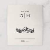  Wilderness Wedding Plaatskaartje (Buitenkant ongevouwen)