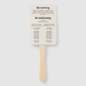  Wilderness Wedding Programme Handwaaier (Achterkant)