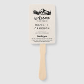  Wilderness Wedding Programme Handwaaier (Voorkant)