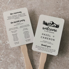  Wilderness Wedding Programme Handwaaier