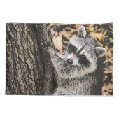 Wilderness Wild Raccoon Kussensloop (Achterkant)