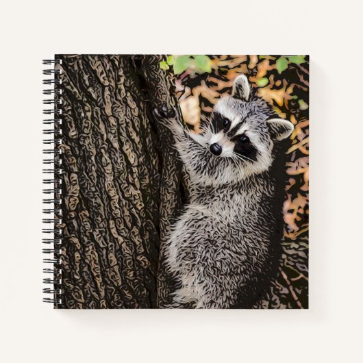 Wilderness Wild Raccoon Notitieboek (Voorkant)