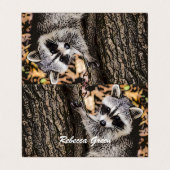 Wilderness Wild Raccoon Visitekaartje (Buitenkant ongevouwen)