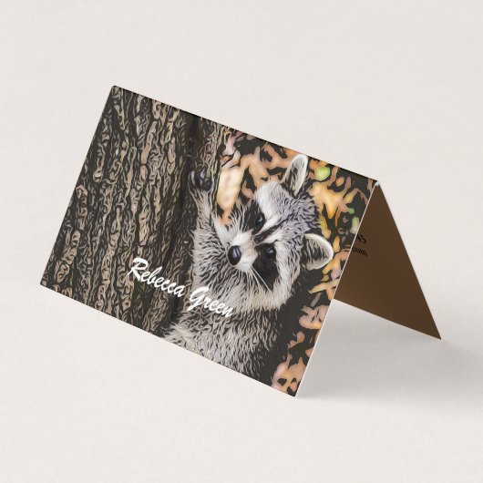 Wilderness Wild Raccoon Visitekaartje (Voorkant)