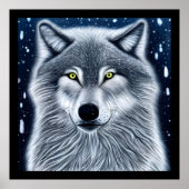 Wilderness Wild Wolf Poster (Voorkant)