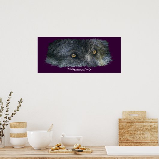 Wilderness Wolf Eyes Art Poster (Keuken)