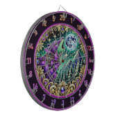 Wilderness Wolf huilt onder volle maan Dartbord (Voorkant Links)