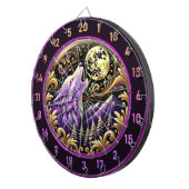 Wilderness Wolf huilt onder volle maan Dartbord (Voorkant Rechts)